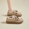 Zapatos Mocasines Casuales Retro Cálidos Versátiles de Moda Estilo Nuevo Otoño 2025 para Mujeres Perezosas con Colgante Retro Birkenstock y Perlas
