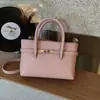 Diseño de nicho transfronterizo, nuevo para la primavera de 2026, bolso de mujer simple de alta calidad, bolso de hombro, bolso de axila, bolso cruzado, bolso tipo cubo