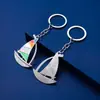 Chaveiro de Vela Colorido com Gotejamento de Óleo, Pingente de Chave Esportivo de Vela para Praia, Modelo Mais Vendido Comemorativo de Verão Transfronteiriço