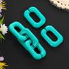 Fivela de Abertura de Corrente de Acrílico 25*17mm em Forma de U Fivela de Corrente Colorida Acessórios de Joalheria DIY Personalizados Feitos à Mão para Crianças