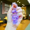 Llavero Acrílico Relleno de Aceite Sanrio Lindo Kuromi Llavero de Arena Movediza Colgante de Bolso Pequeño Regalo Venta al por Mayor
