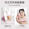Espejo de maquillaje pequeño portátil, espejo de mano plegable para retocarse para viajar, espejo plegable para dormitorio de estudiante, espejo portátil mini