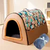 Cama para Perro Grande de Otoño e Invierno Tamaño Mediano y Grande Casa para Perro Casa de Perro Cama para Perro Lavable Nido para Mascota Cama Universal para Gato para Todas las Estaciones