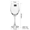 Copa de vino tinto alta de estilo europeo, transparente, para uso doméstico, copa de champán, copa de cóctel, copa de vino multiusos