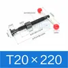 Juego de husillo de bolas tipo T Accesorio Tornillo trapezoidal Husillo de bolas trapezoidal Maquinaria para carpintería Abrazadera para husillo de bolas
