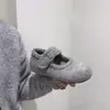 Zapatos Mary Jane de piel con plataforma para mujer, cálidos, forrados de felpa, zapatos de un solo color para Otoño/Invierno 2026, zapatos de algodón, tejido de mezcla de lana, suela suave