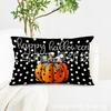 Fronha de Almofada de Cintura Nova de Halloween Transfronteiriça Anão Morcego Decoração de Sala de Estar Sofá Fronha de Almofada de Cintura de Linho Venda Direta da Fábrica