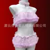 Lencería Sexy Uniforme de Encaje con Ribete para Tallas Grandes Hombros Descubiertos Conjunto para Mujer Puro Deseo Qqny2026 Estilo Nuevo