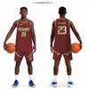 Uniformes de Baloncesto Americano para Hombre y Mujer de Secado Rápido Compra Grupal Compañía Cuello Redondo Sin Mangas Jersey Uniforme de Entrenamiento para Estudiantes Juego Impresión