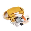 Bolsa transversal feminina multicamadas em lona, leve, simples, casual, bolsa para o dia a dia, bolsa pequena para viagens ao ar livre, bolsa de bolinho 2026