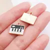 Aleación de Goteo de Aceite Accesorios para Instrumentos Musicales Piano Guitarra Llavero Pulsera Collar Colgante Hecho a Mano DIY