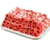 Rollos de Cordero Recién Cortado, Rollos de Shabu-Shabu de Cordero, Filetes de Cordero, Carne de Cordero Fresca, Ingredientes Auténticos para Hot Pot, Venta al por Mayor