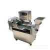 Cortador de verduras multifunción comercial máquina cortadora automática de puerros equipo de corte en cubos de doble cabezal y doble velocidad para mijo y pimiento