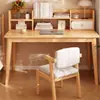 Estantería de Escritorio Mesa Integrada Habitación de Niñas Mesa de Computadora para el Hogar con Cajones Patas de Madera Maciza Pared Mesa de Estudio para Estudiantes