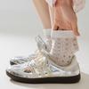 Calcetines de Malla Fina Transpirable de Media Caña con Encaje de Lunares para Mujer en Verano - Estilo Ins de Moda