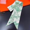 Pañuelo de seda con 26 letras para el pelo, elegante y súper bonito, estilo coreano, decorativo, para atar bolsos, para mujer, novedad de 2022