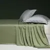 Lençol de Cama de Algodão Longo de Xinjiang Cinco Estrelas de Luxo, Peça Única de Algodão Puro, Capa de Edredom Simples de Cor Sólida Individual/Casal