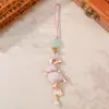 Festival de Mediados de Otoño Canción Brocado Conejo Corredor Cadena para Teléfono Colgante Llavero Cordón Adorno Terminado Accesorio de Regalo Navideño DIY