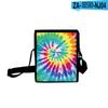 Nova Bolsa de Ombro com Zíper em Tecido Oxford Tie-Dye Casual de Rua Masculina e Feminina 2021 com Estampa 3D