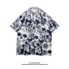 Camisa estilosa tailandesa masculina verão Marca de tendência Tide Ruffian bonito manga curta tamanho grande solta Camisa de praia para casais uma geração de cabelo