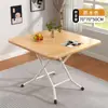 Mesa de comedor cuadrada plegable para uso doméstico, mesa pequeña para apartamentos de alquiler, mesa cuadrada portátil para comer