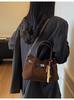 Bolso Transfronterizo de Ante para Mujer Otoño e Invierno 2025 Nuevo Versátil Mate Retro Bolso Cruzado Casual Bandolera Bolso Cubo
