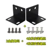 Receptor de Micrófono Inalámbrico Universal Soporte de Esquina para Gabinete Micrófono Estándar L-Oreja Accesorios de Montaje para Estuche de Vuelo 1U