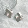 Moda europeia e americana de ferro geométrico brincos de metal da moda nova moda feminina irregular metal lantejoulas brincos brincos