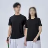 En Stock Camiseta de Manga Corta de 220 g para Hombres y Mujeres, Camisa Base Lisa de Estilo Americano Holgada, Top para Uniforme de Equipo con Impresión Personalizada para DIY