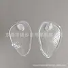 Almofada de Silicone Transparente para Metatarso Separador de Dedos Invisível Sandálias Chinelos Almofada Anti-Atrito Meio Tamanho Separador de Dedos para Chinelo