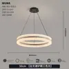 Lámpara de araña para sala de estar modelo 2026, luminaria moderna minimalista de lujo ligero para sala de estar, lámpara de araña circular creativa elegante y de alta gama para el recibidor