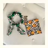 Lenço Quadrado Pequeno de Algodão Linho Seda Estilo Coreano Feminino Primavera Outono Nova Moda Versátil 50cm Lenço Decorativo Pequeno Fresco para Proteção do Pescoço