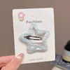 Presilhas de cabelo coloridas com um toque de luxo, presilhas de cabelo em formato de laço, presilhas de franja para meninas coreanas, presilhas laterais para cabelos soltos, presilhas de flor