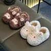 Pantuflas de algodón para padres e hijos, felpa gruesa, antideslizantes, cálidas, lindas pantuflas para el hogar para otoño e invierno, disponibles para dropshipping