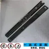 Trilho de Gaveta com Rolamento de Esfera de Aço de Duas Seções de 27mm de Largura Trilho de Guia para Computador Polia Trilho de Rolamento de Esfera de Zinco Preto e Branco Trilho Deslizante Silencioso