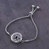 Regalo novia acero titanio hueco aromaterapia abierto pulsera aceite esencial tamaño ajustable europeo y americano pulsera perfume moda