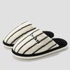 Pantuflas de Algodón para el Hogar para Mujer Invierno Rayadas Felpa Cálidas para Hombre Invierno Interiores del Hogar Pantuflas Peludas para Hombre Invierno Venta al por Mayor