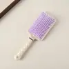 Nuevo Peine de Cojín de Aire Perla de Princesa Sirena con Espejo, Peine de Pelo Esponjoso de Masaje de Alto Valor para Niñas, Peine de Cojín de Aire para Uso en Casa