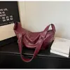 Bolso Texturizado de Alta Gama para Mujer con Gran Capacidad, Nuevo Bolso Cruzado de Moda 2025 con Diseño de Nicho, Bolso tipo Silla de Montar Dumpling para Viajes Diarios