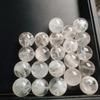 Copos de Nieve Polvo Fantasma Perlas de Cristal Hecho a Mano DIY Accesorios de Perlas Redondas Pulsera de Perlas Individual Tejido Múltiples Gemas