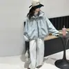 Abrigo para Niñas para Primavera y Otoño 2026 Nuevo Estilo Coreano Moda Tendencia Casual Holgado con Capucha Chaqueta para Niñas