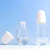 Botella gotero de alta gama de 30 ml con forma de bombilla pequeña, botella de esencia de fondo grueso, material de embalaje de aceite esencial de vidrio, botellas cosméticas al por mayor
