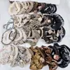 Conjunto de Scrunchies Série de Cores Leite de Chá Básico, Prendedor de Rabo de Cavalo Estiloso, Acessório de Cabelo Simples e Versátil para Coque para Mulheres