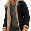 Jaqueta Suede Couro Sintético 2023 Website Autônomo Suede Pele Artificial Casaco Engrossado Jaqueta Masculina Chegada de Inverno