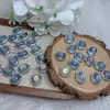 Caixa Estilo Palácio de Água-Marinha Natural Acessórios com Furo Caixa Mágica Cor Cobre Prateado Conservação da Cor Pulseira Colar Joias DIY