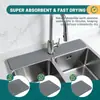 Tapete para Torneira Dura Transfronteiriço em Estoque, Tapete Secagem de Piscina, Tapete Absorvente à Prova de Salpicos de Pedra de Terra de Diatomáceas para Ralo de Pia