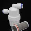 Miniatura Novo Branco 2 pontos conector rápido embutido tela de filtro de aço inoxidável purificador de água elemento de filtro acessórios de spray de jardim