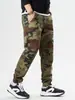 Pantalones Cargo Camuflaje Americanos para Hombre Primavera y Otoño Algodón Puro Holgados Deportivos Casuales Multibolsillos Transpirables Resistentes al Desgaste Leggings