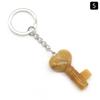 1569-amor chave pedra de cristal natural amor chaveiro coração bloqueio pingente DIY joias pendentes criativas