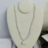 Colar de Cristal com Pérolas Emendadas Shijia Design de Nicho para Mulheres Luxo Acessível Corrente de Clavícula Versátil Nova Corrente de Pescoço de Alta Qualidade Tendência
